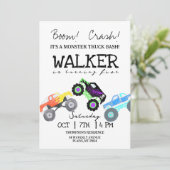 Invitation d'anniversaire de Monster Truck Kid (Debout devant)