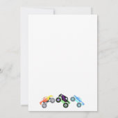 Invitation d'anniversaire de Monster Truck Kid (Dos)