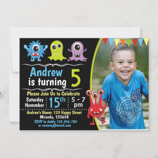 Invitation d'anniversaire de monstre, Invitation d