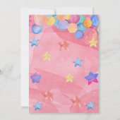 Invitation d'anniversaire de monstre mignon (Dos)