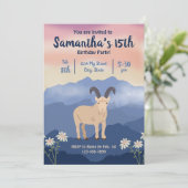 Invitation d'anniversaire de montagne (Debout devant)