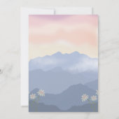 Invitation d'anniversaire de montagne (Dos)