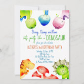 Invitation d'anniversaire de naissance de bébé din (Devant)