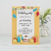 invitation d'anniversaire de naissance de garçon r (Debout devant)