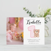 Invitation d'anniversaire de naissance de la petit (Debout devant)