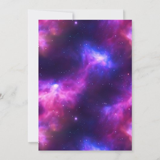 Invitation d'anniversaire de Nebula (Dos)