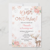 Invitation d'anniversaire de neige d'ONEderland (Devant)