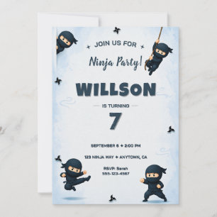 Invitation d'anniversaire de Ninja
