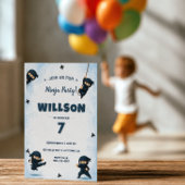 Invitation d'anniversaire de Ninja