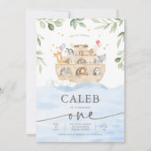 Invitation d'anniversaire de Noah's Ark (Devant)