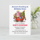 Invitation d'anniversaire de Noël (Debout devant)