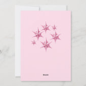 Invitation d'anniversaire de Noël de la fille Joye (Dos)