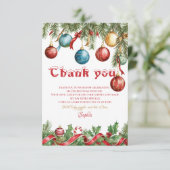 Invitation d'anniversaire de Noël Oh What Fun Chri (Debout devant)