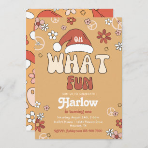 Invitation d'anniversaire de Noël super   Hiver