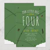 Invitation d'anniversaire de notre petit bug (Devant / Derrière)