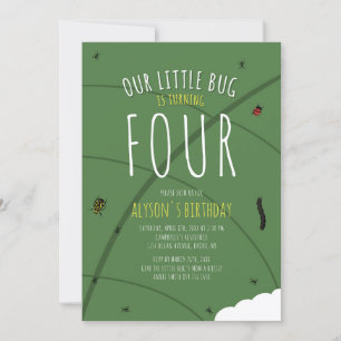 Invitation d'anniversaire de notre petit bug