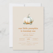 Invitation d'anniversaire de notre petit Citrouill (Devant)