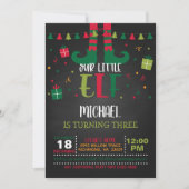 Invitation d'anniversaire de notre petit elfe - BL (Devant)