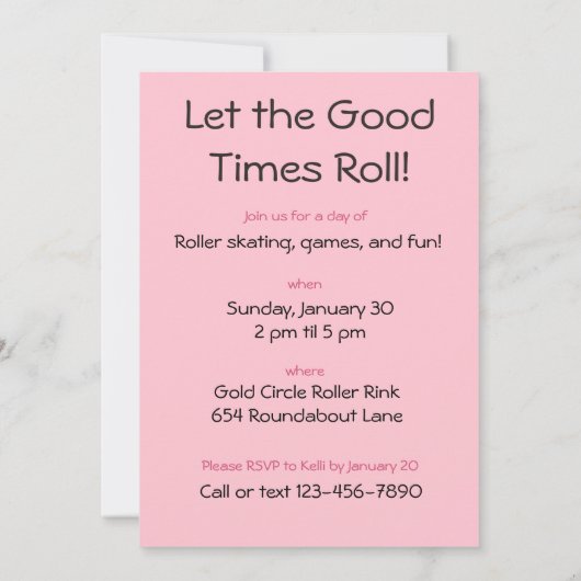 Invitation d'anniversaire de Panda (Dos)