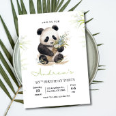 Invitation d'anniversaire de Panda, Invitation d'a