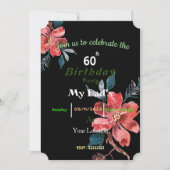 Invitation d'anniversaire de papa (Devant)