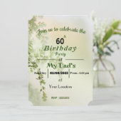 Invitation d'anniversaire de papa (Debout devant)