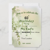 Invitation d'anniversaire de papa (Devant)