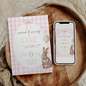 Invitation d'anniversaire de Pâques Some Bunny is