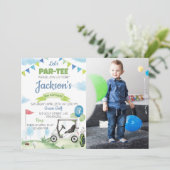 Invitation d'anniversaire de Par-tee Golf (Debout devant)