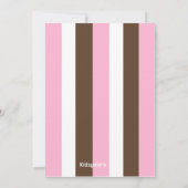 Invitation d'anniversaire de parfait de crème (Dos)