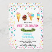 Invitation d'anniversaire de partie de parfait de (Devant / Derrière)