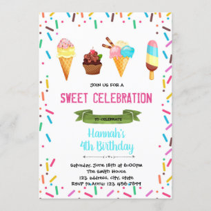 Invitation d'anniversaire de partie de parfait de