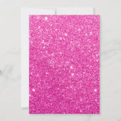 Invitation d'anniversaire de parties scintillantes (Dos)