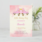 Invitation d'anniversaire de patinage (Debout devant)