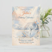 Invitation d'anniversaire de patinage sur glace | (Debout devant)