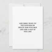 Invitation d'anniversaire de pêche (Dos)