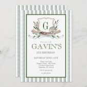 Invitation d'anniversaire de pêche (Devant / Derrière)