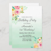 Invitation d'anniversaire de pêche et de pinte (Devant / Derrière)