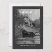 Invitation d'anniversaire de pêcheur, Magazine de (Dos)