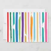 Invitation d'anniversaire de peinture de photo de (Dos)