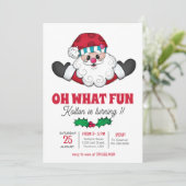 Invitation d'anniversaire de père Noël, Oh quel in (Debout devant)