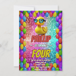 Invitation d'anniversaire de personnage personnali