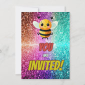 Invitation d'anniversaire de personnage personnali (Dos)