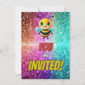 Invitation d'anniversaire de personnage personnali (Dos)