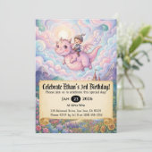 Invitation d'anniversaire de Petit Chevalier monta (Debout devant)