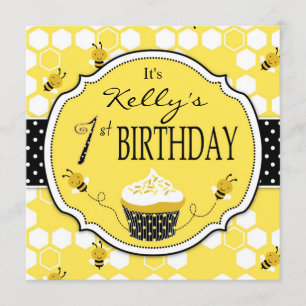 Invitation d'anniversaire de petit gâteau