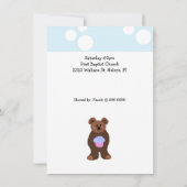 Invitation d'anniversaire de Petit Ours (Dos)