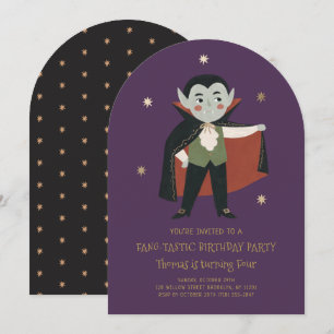 Invitation d'anniversaire de petit vampire fantast
