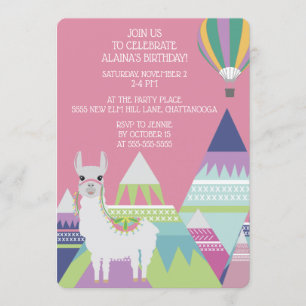 Invitation d'anniversaire de petite fille au ballo
