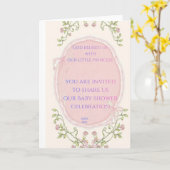 invitation d'anniversaire de petite princesse (Fleur jaune)